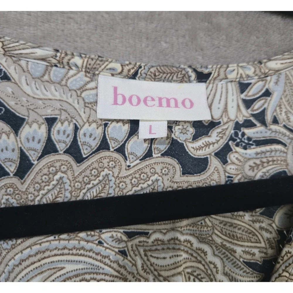 Anthroplogie Boemo Tiered Maxi Dress Large Boho Cottagecore Peasant Earthy